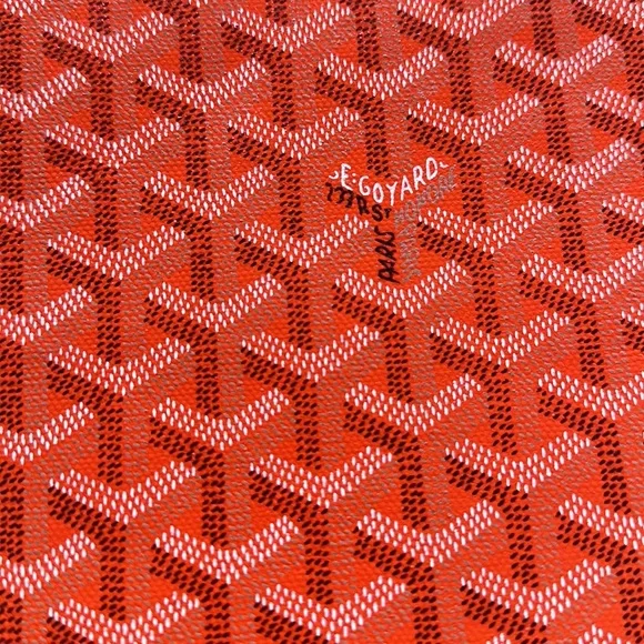 100% authentic Goyard orange clutch laptop case